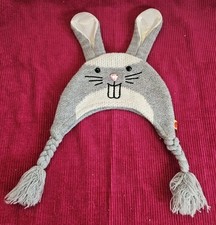 Build a Bear Grey Bunnie Hat Grey  White NWOT