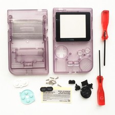 For GBP Nintendo Gameboy Pocket Replacement Housing Shell Case - Clear Purple