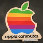 Apple Vintage Rainbow Logo Sticker Decal Multicolor "Bend Back and Peel" — photo 4