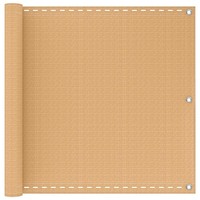 Vidaxl Balkonsichtschutz Sand 75 X 700 Cm Hdpe Und Aluminium Neu