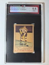 1951-52 Parkhurst Hockey Card #28,  WOODY DUMART,  Boston Bruins,  KSA 5.5