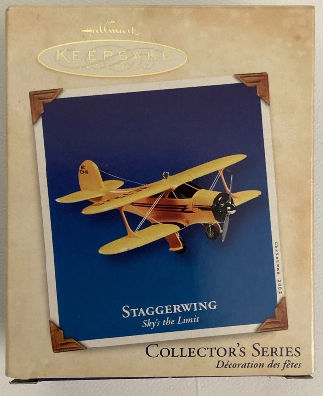 Hallmark Staggerwing, #6 in Sky's The Limit Series Keepsake Ornament 2002 G17S