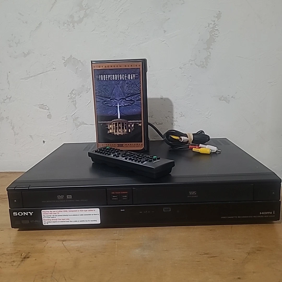 Sony RDR-VX535 VCR/DVD Recorder Combo Player Tested & Working W/Remote