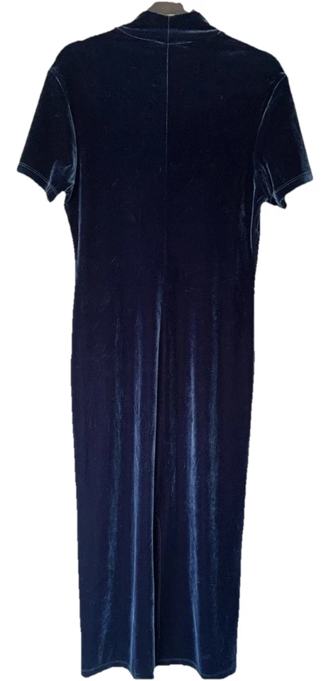 Vestido Largo Y2K Maurices Terciopelo Grande De Colección Caprichoso Gótico Moody EE. UU. Abertura Trasera  Foto 2 de 4