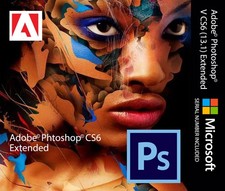 PHOTOSHOP CS6.1 (13.1) EXTENDED/FULL EDITION. ( FOR WINDOWS ) New, Not Sealed.