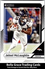 2024 Donruss Jaleel McLaughlin #147 Denver Broncos NFL Football