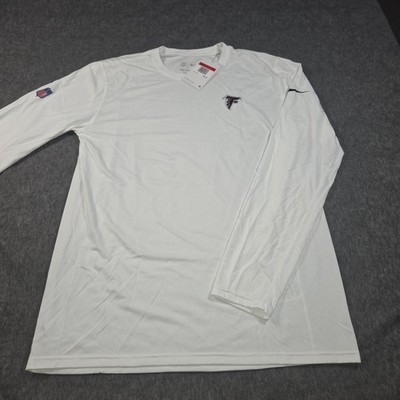 NWT Atlanta Falcons Nike NFL On Field Dri-Fit Long Sleeve Shirt Men's White L