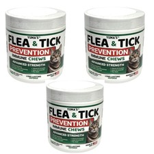  3-Pack Yuma  s Flea  Tick Prevention Immune 160 Chews Advanced Strength 05/27