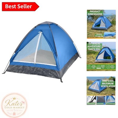 Durable 2-Person Rainfly Camping Tent with Ventilation for Hiking & Festivals
