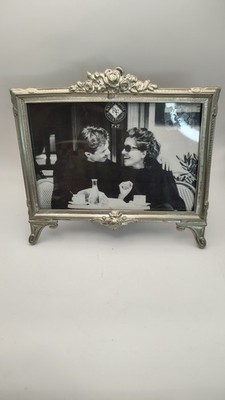 Vintage Rocca Frames Ornate Silver Photo Frame 5x7 Baroque Rococo Rose Crest