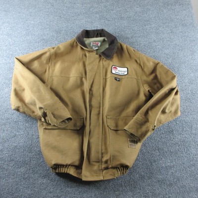 Bulwark Extreme FR Jacket Mens M Brown Bomber Lined Flame Resistant Workwear