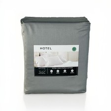 Hotel Signature Sateen 800TC 100% Cotton 7pc Sheet Set SPLIT KING Grey
