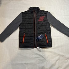 Snap On Tools Men's Small Jacket Quilted Puffer Full Zip Lightweight Black NWOT