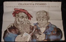 Original 1968 Cranach and Picasso Poster by Michael Mathias Prechtl