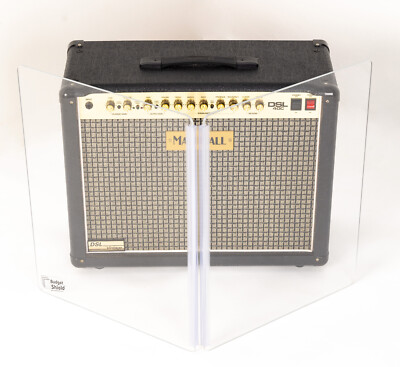 NEW 2-ft tall, 3-ft wide 2-Panel Amp Shield, Plexiglas guitar screen