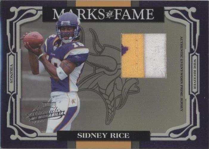2007 Playoff Absolute Memorabilia - Marks of Fame Sidney Rice #MOF-39 ...