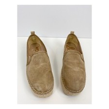 Sam Edelman Carrin Leather Espadrille Flat Shoes Size 7.5M Suede New Without Box