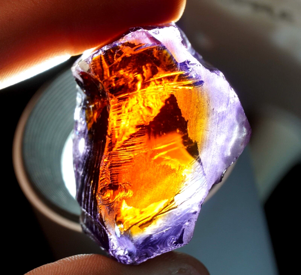 Purple yellow shop gemstone