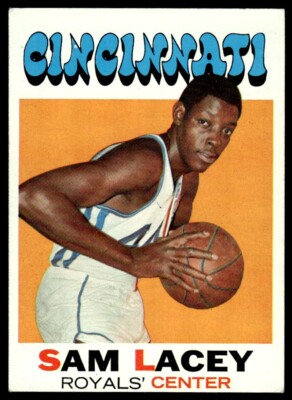 1971-72 Topps Sam Lacey Set Break RC Cincinnati Royals #57