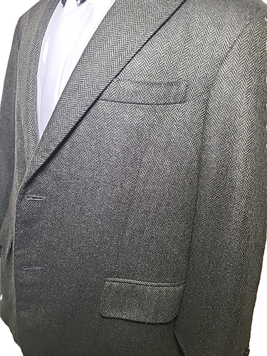 OXXFORD Clothes Michael Christoper &Co cappotto su misura blazer 43 S verde scuro - Foto 4 di 16