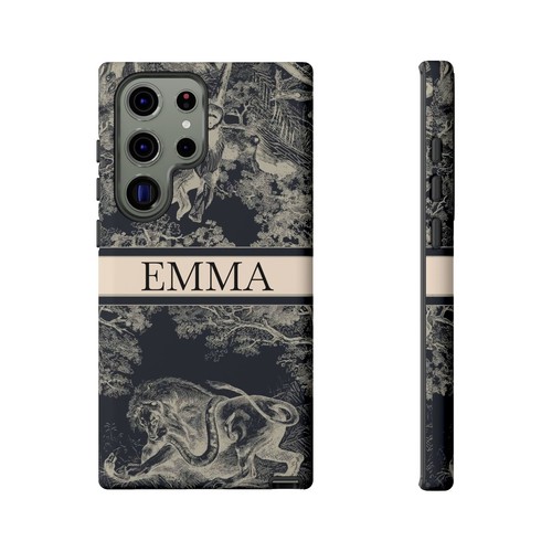 Custom Name Tough Phone Case with Lion & Monkey Design, Personalized Phone Cover - 第 218/263 張圖片