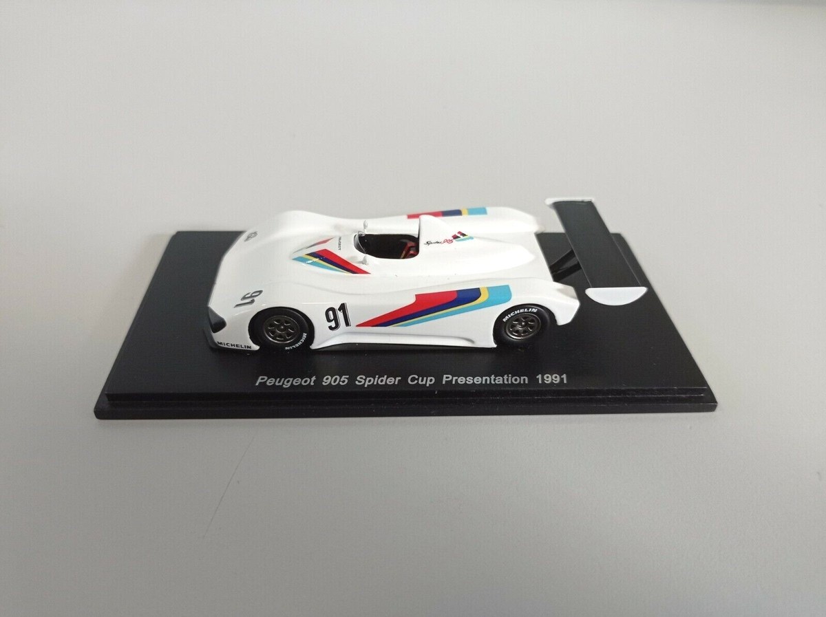 RARE MINIMAX SPARK MODEL 1:43 PEUGEOT 905 SPIDER CUP PRESENTATION 