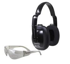 TITUS ANSI Z87+ Hearing Protection Earmuffs Noise Reduction & Safety Glasses