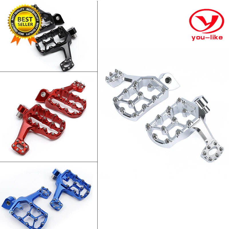 CNC Dirtbike Footpegs Pedals Footrest Pivot For Yamaha YZ250F YZ250 YZ125 YZ450F - Изображение 2 из 4