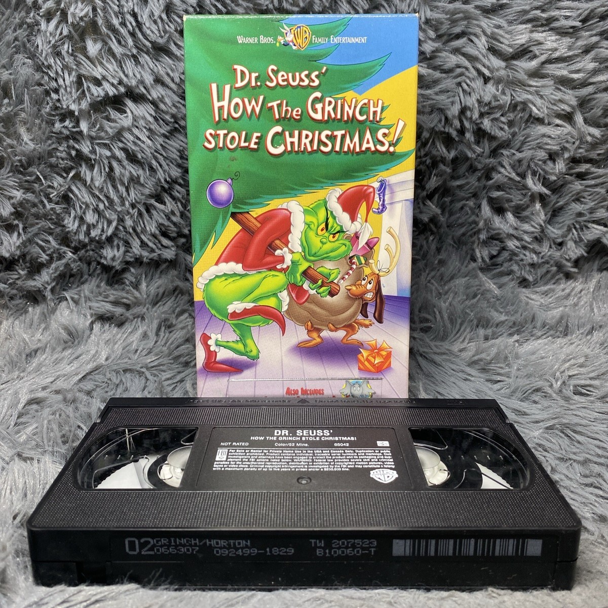 How the Grinch Stole Christmas VHS Tape 1999 Holiday Kids