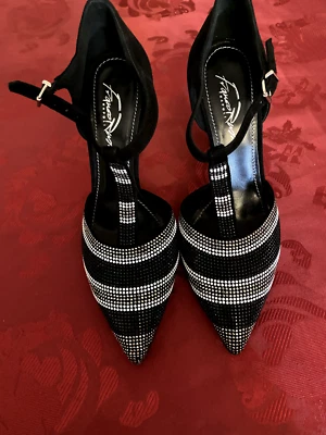 Ravissantes Chaussures Franco Russo Véritable Cuir Noir T38,5 NEUVES DS L/BTE - Photo 1/4