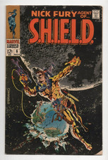 Nick Fury, Agent of S.H.I.E.L.D. #6 3.5 (O/W) VG- Marvel Comics 1968
