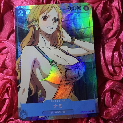 NAMI ONE PIECE Beach Goddess Waifu Foil Anime Card Overalls