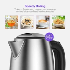 VAVA VA-EE010 1.7L Tea Kettle with British Strix Control Boil Dry Protect FD23