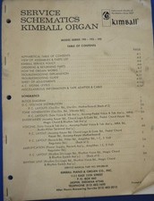 Kimball Organ Service Schematics Model 190-192-195