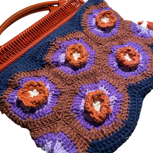 MARNI Crochet Bag Blue Flower from Japan Popular Difficult MARNI Crochet Bag Blue Flower from Japan Popular Difficult