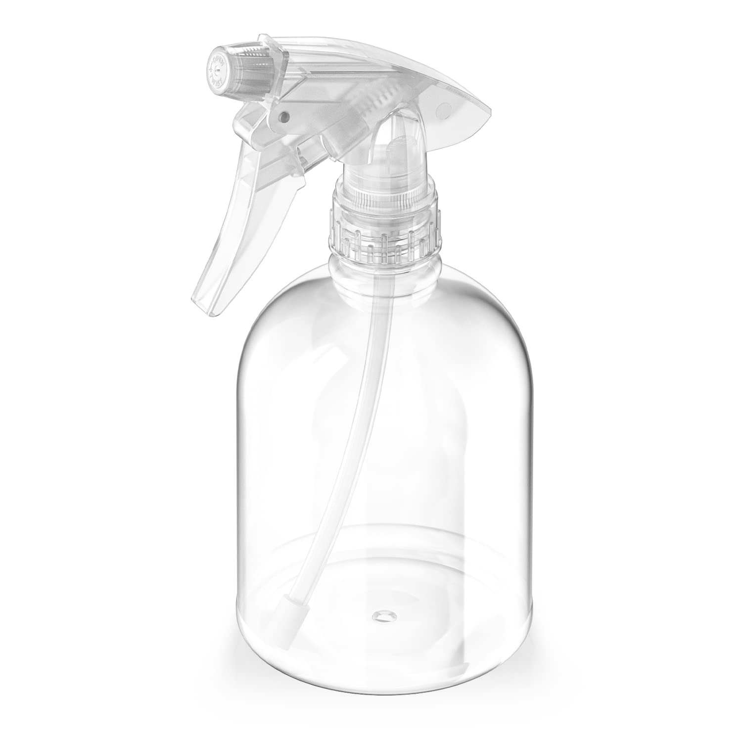 Bar5F Plastic Spray Bottle, 16 Oz | Leak Proof, Empty, Clear, Trigger Handle, Ad