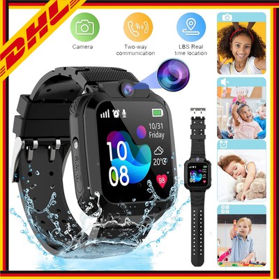 Kinder Telefonuhr Smartwatch 2G LBS Uhr SOS SIM Wasserdicht Kids Armbanduhr Q13
