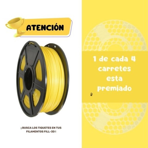 Fill-3d filament 1.75 1kg pla - Amarillo - 第 5/5 張圖片