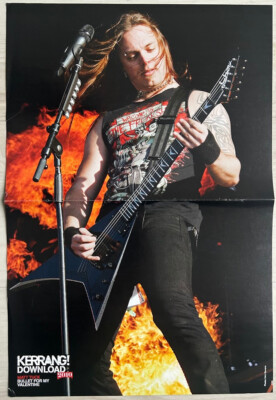 MATT TUCK / BULLET FOR MY VALENTINE ~ 2010 UK Magazine centrefold poster