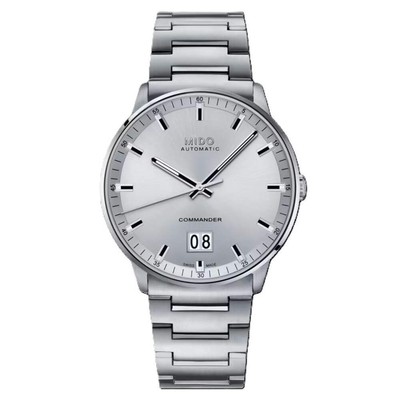 Mido Commander Big Date M021.626.11.031.00 Automatic Men's Watch   Silver Dial,