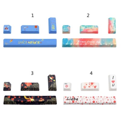 Custom Keyboard Keycaps PBT 6.25U Spacebar ESC 2.25u 2u Enter OEM Profile 4 Keys
