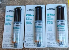  3 Pack  West System G/Flex Epoxy Adhesive Repair Kit Syringe