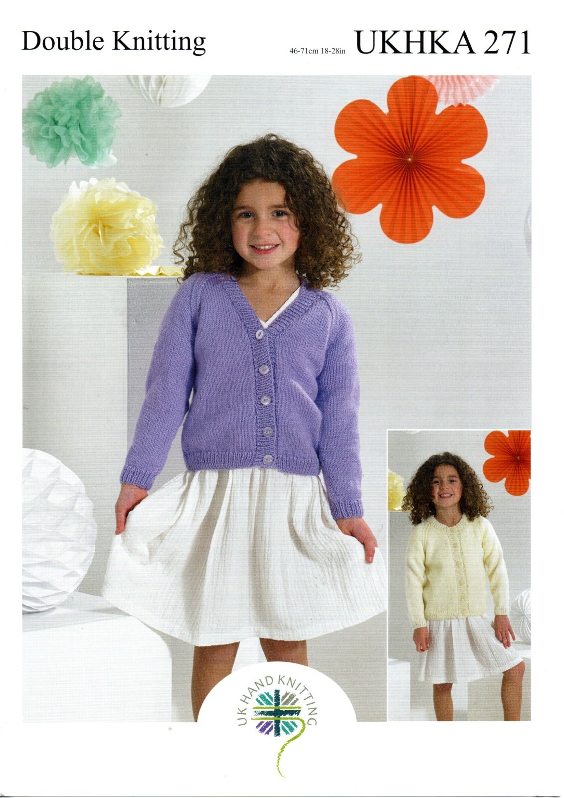 UKHKA Double Knitting Pattern 271 for Cardigans