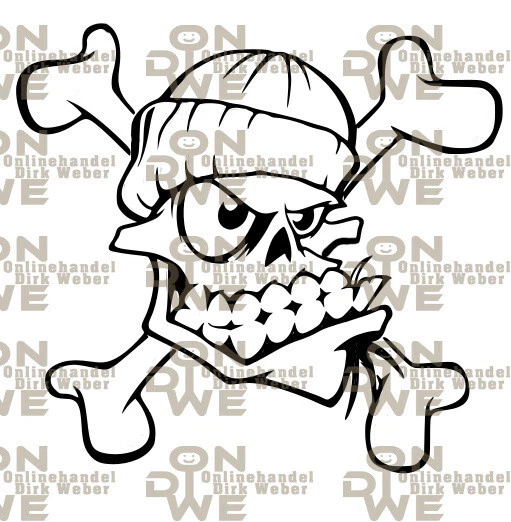 Aufkleber "Skull 28" klein, Autoaufkleber, Totenschädel, Totenkopf, (2028) - Bild 1 von 1