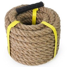 Jute Rope, Twisted Hemp Rope for Crafts, Climbing, Anchor, Hammock Size Availble