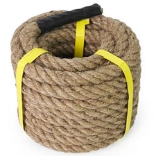 Jute Rope, Twisted Hemp Rope for Crafts, Climbing, Anchor, Hammock Size Availble
