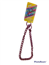 Vo-Toys PINK Choke Chain 2.5 MM 16" Metal Collar Dog Puppy Choker Steel Japan