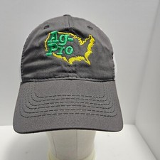 Golf AG-PRO Hat America Outline Embroidered Strapback Hat/Cap Gray White