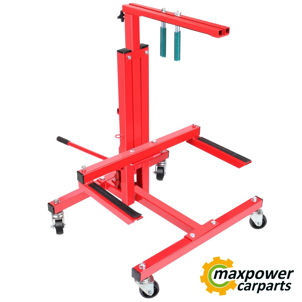 1x Red Housing Mechanical Hydraulic Press Car Door Jack & Bumper