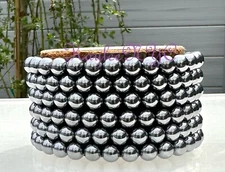 Wholesale 6 Pcs Terahertz Bracelet 6mm 7.5” Healing Energy Crystal